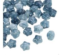 sourcing map 50 perline in acrilico a forma di stella, 11 mm, a forma di stella, perline sfuse per gioielli fai da te, collane, bracciali, colore inchiostro