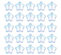 sourcing map 50 perline in cristallo di vetro, 8 mm, a forma di stella, in vetro smerigliato, distanziatori per collane, orecchini, bracciali fai da te, colore: blu e viola