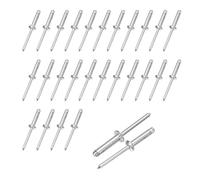 sourcing map 50 rivetti a testa larga in alluminio da 3/16" x 13/16" multi-grip per riparazioni automobilistiche, kayak, barche, edifici e contenitori