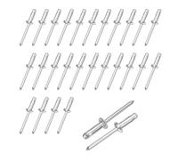 sourcing map 50 rivetti a testa larga in alluminio da 3/16 "x 5/8" rivetti ciechi multi-grip per riparazioni automobilistiche kayak barche marini edifici contenitori
