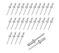 sourcing map 50 rivetti a testa larga in alluminio da 3/16 "x 9/16" multi-grip per riparazioni automobilistiche, kayak, barche, edifici e contenitori