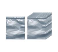 sourcing map 50 sacchetti antistatici 20,1 x 16 cm, a doppio strato, antistatici, richiudibili, con schermatura ESD, per GPU, hard disk, SSD, LED, dispositivi elettronici, semitrasparenti, grigio