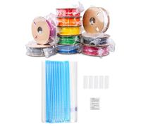 sourcing map 50 sacchetti per filamenti, 28 x 33 cm, per stampanti 3D, sacchetti sottovuoto, per mantenere il filamento asciutto, kit sigillato con clip di tenuta