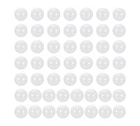 sourcing map 50 sfere per cuscinetti in ceramica da 6,35 mm, 1/4" ZrO2 in ossido di zirconio solido, precisione G10, bianco