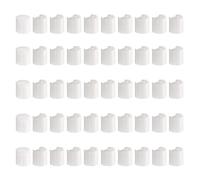 sourcing map 50 tappi superiori a disco in plastica PP, 18/410, tappi di ricambio durevoli per bottiglie da spremere, bottiglie ricaricabili, plastica, vuoti, shampoo, bianco