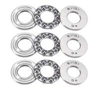 sourcing map 51101 Spinta Sfera Cuscinetti 12mm x 26mm x 9mm Carbone Acciaio Singolo Direzione 3pz