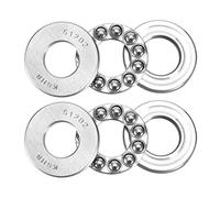 sourcing map 51202 - Cuscinetti assiali a sfere 15 x 32 x 12 mm, in acciaio cromato, ABEC3, a fila singola, 2 pezzi