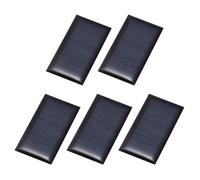 sourcing map 5Pcs 5V 0.15W 30mA Mini Pannelli Solari, Piccole Celle Solari Fotovoltaiche Carica FAI DA TE Kit Materiali Giocattolo Elettrico