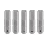 sourcing map 5pcs H6.0 Cacciavite Esagonale Bit 1/4 "Hex Shank 25mm/1" Lunghezza Magnetica Esagonale Testa Esagonale Bit S2 Acciaio Cacciavite Bit per Impact Elettrico Cacciavite Utensili Elettrici
