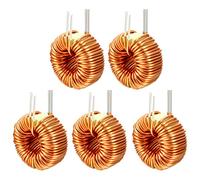 sourcing map 5Pcs Verticale Toroide Magnetico Induttore Filo Vento avvolto 50uH 20A Bobina Induttanza
