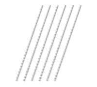 sourcing map 6 aste rotonde in acciaio da 3,2 mm di diametro, per tornio HSS, 100 mm di lunghezza, per albero dentato, trapano, torni, alesatrice, asse in miniatura, perno cilindrico, strumento fai da