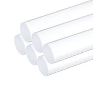 sourcing map 6 aste rotonde in acrilico trasparente, 1,3 x 30,5 cm, per fai da te, artigianato, illuminazione, giardinaggio, decorazioni, 13 mm x 300 mm