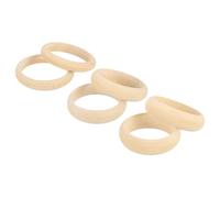 sourcing map 6 braccialetti rigidi in legno, 81 mm/85,5 mm/84 mm, diametro esterno 67 mm/70 mm/67 mm, anelli rotondi non finiti in legno naturale, anelli in legno naturale, anelli macramè fai da te