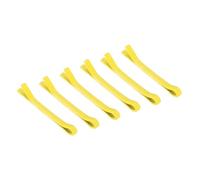 sourcing map 6 forcine per capelli a forma di bambola, 15 mm, colore giallo chiaro, mini fermagli per capelli in metallo, forcine per bambole, accessori per capelli fai da te