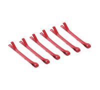 sourcing map 6 forcine per capelli a forma di bambola, 15 mm, in metallo, colore rosso, mini forcine per capelli per bambole, accessori per capelli fai da te