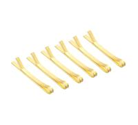 sourcing map 6 forcine per capelli a forma di piccola bambola, 15 mm, in oro, mini forcine per capelli per bambole, accessori per capelli fai da te