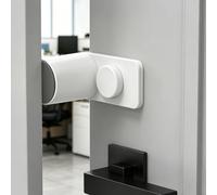 sourcing map 6 protezioni per porta, fermaporta a testa rotonda, in ABS e silicone, per tenere le dita al sicuro per la sicurezza e la protezione dei bordi, colore bianco