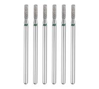 sourcing map 6 punte diamantate da 100-120, testa cilindrica da 2 mm, gambo da 2,35 mm, lunghezza 7 mm, punte rotanti per pietra, ceramica, vetro, smerigliatura, lucidatura