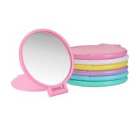 sourcing map 6 specchi rotondi e compatti, mini specchi pieghevoli per il trucco, piccoli oggetti portatili per il trucco per borse, donne e ragazze, viaggi per uso quotidiano, regali per feste, set