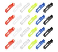 sourcing map 60 clip per cavo di prolunga servo, connettore di sicurezza per cavo servo, con fibbia, per auto, aereo, barca, fai da te, cavo adattatore a Y, 6 colori