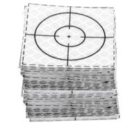 sourcing map 60 fogli riflettori per indagini, 40 mm x 40 mm, autoadesivi, per rilevamento target, stazioni totali, nastro riflettente per navi e tunnel di ispezione, argento