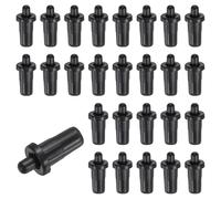 sourcing map 60 perni di riparazione per tapparelle, 2,4 x 1,1 cm, in plastica, perni di ricambio a molla, per finestre cieche, lama mobile, nero