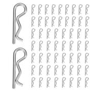 sourcing map 60 piroli (M2 x 30 mm) - Heavy Duty R Clips Hitch Pin Clip Hardware Pin Hardware Pin di Fissaggio a Molla in Acciaio Inox 304, per rimorchio/tosaerba/trattore/camion