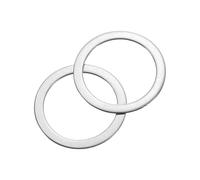 sourcing map 60 rondelle piatte in acciaio inossidabile 304, M16 x 22 x 0,5 mm, distanziatori piatti ultra sottili per bulloni, viti, riparazione elettronica, industria automobilistica, meccanica