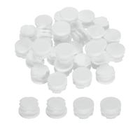 sourcing map 60 tappi per fori in plastica da 19,1 mm, inserti per tubi rotondi, protezione per mobili, per sedie, divani, tavoli, mensole, colore bianco