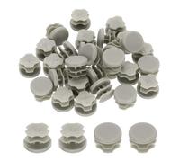 sourcing map 60 tappi per fori in plastica, inserti rotondi per tubi, protezione per mobili, sedie, divani, tavoli, mensole, colore grigio