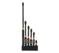 sourcing map 6pcs #2 Phillips Impact Cacciavite Bit PH2 1/4 "Hex Shank 1+2+2.56+2.76+3.54+5" Magnetico Cross Head Drill Bits S2 Acciaio Industriale Cacciavite per Driver di Potenza, Nero/Giallo