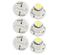 sourcing map 6pcs T4.7 5050 LED SMD Auto cruscotto Panel Meter Lampadina Interna