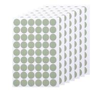 Sourcing Map 7 fogli/378 adesivi autoadesivi per fori per viti, 2,1 cm, in PVC, rotondi, color verde tè, per mobili, legno, pareti, scrivania, tavolo, libreria