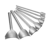 sourcing map 7 punzoni per pelle a forma di arco, 10 mm-40 mm, curva ad arco per cuoio, taglierina per cintura, taglierina per cintura, strumento di perforazione curva in ferro per artigianato