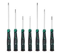 sourcing map 7pcs PH00+PH0+PH0+SL1.4+SL2.0+SL2.4+SL3.0 Piccolo cacciavite di precisione Phillips magnetico e intagliato Cacciaviti S2 Mini cacciaviti in acciaio con impugnatura cuscino per occhiali