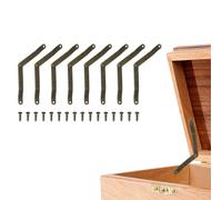 sourcing map 8 cerniere di supporto pieghevoli per coperchio, girevoli a 180 gradi, in ferro, 8 x 1 cm, cerniere per mobili, scatole di legno, mobili per la casa, finestre, porte, bronzo