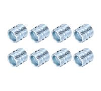 sourcing map 8 connettori in metallo per scaffali, 2,2 x 2,5 cm, per scaffalature a filo grosso, connettore per scaffali, parti di ricambio per scaffali, colore argento