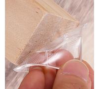 sourcing map 8 cuscinetti antiscivolo per mobili, 6,1 cm, quadrati, in silicone trasparente, autoadesivi, protezioni per pavimenti, per tavoli, armadi, sedie, divani, gambe di mobili
