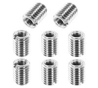 sourcing map 8 dadi riduttori filettati in acciaio inossidabile 316, da M8 x 1,25 maschio a M5 x 0,8 femmina 10 mm di lunghezza metrica per riparazione dado adattatore filettato riduttore manicotto