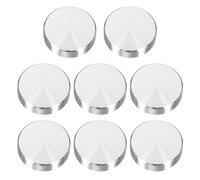 sourcing map 8 dischi rotondi in alluminio di forma rotonda, filettatura M8, diametro 25 mm, adattatore per piano in vetro, tavoli, mobili, tavolini, colore argento