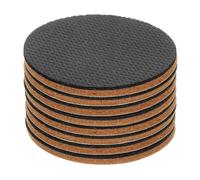 sourcing map 8 feltrini ed EVA per mobili, rotondi da 70 mm, protezioni per pavimenti in legno, autoadesive, per proteggere pavimenti in legno, gambe di tavoli e sedie, marroni e neri