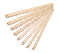 sourcing map 8 guide per l'insegnamento della ceramica, 33 x 2 cm, kit di perni a rullo in argilla per legno, spessore 4, 6, 8, 10 mm, guide per mattarello per argilla spessa fai da te