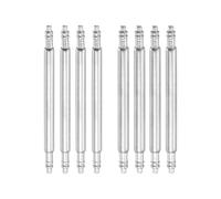 sourcing map 8 perni a molla per orologio, 22 mm, spessore 1,5 mm + 1,8 mm, perni a doppia frangia in acciaio inox, perno di ricambio per cinturino di orologio