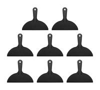 sourcing map 8 raschietti per stucco da 20 cm, in plastica flessibile, usa e getta, strumento per la pulizia della vernice, per spackling, rattoppatura e riparazione della pittura, nero