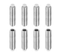 sourcing map 8 viti filettate con punta in nylon M8 x 30 mm, in acciaio inossidabile 304, metriche e esagonali, per riparazione di mobili, macchinari e attrezzature industriali