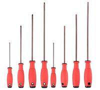 sourcing map 8pcs PH0+PH1+PH2+PH2+SL3+SL5+SL6+SL6 Cacciavite Phillips con intaglio S2 Cacciaviti di precisione magnetici in acciaio Cacciaviti di precisione di grado industriale Cacciaviti