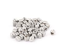 sourcing map Acciaio inossidabile Acciaio M5 x 5mm Esagonale Incastro Grano Viti Dadi Fissaggio 50pz