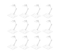 sourcing map Action Figure Stand 2.9 x 3.7 Inch Single Display Holder Base per 6-8 Pollici Modello Display 12 Pz