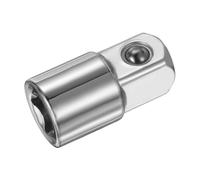 sourcing map Adattatore a bussola da 1/4" femmina a 3/8" maschio, convertitore SAE standard, chiave a cricchetto, barra di conversione, argento