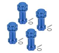 sourcing map Adattatore esagonale per mozzo ruota con tappo di montaggio da 17 mm a 30 mm, estensione spessa, dado esagonale per ruote di conversione per telecomando da 1/8 di auto e camion (blu)